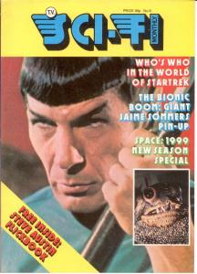 TV SCI FI MONTHLY 8 VF SPECTACULAR SPOCK P/C; DR WHO (T