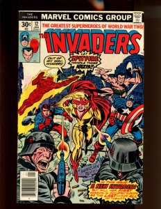 Invaders #12 -  1st App Of Spitfire! (5.5/6.0) 1977