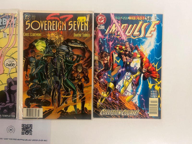 4 DC Comics Super boy #9 + S7 #7 + Impulse #11 + Breach #4 29 JS27