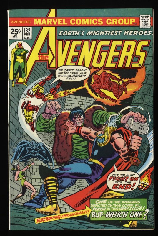 Avengers #132 VF 8.0 Marvel Comics Thor Captain America