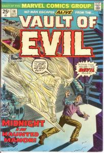 VAULT OF EVIL (1973) 14 VF Oct. 1974 COMICS BOOK