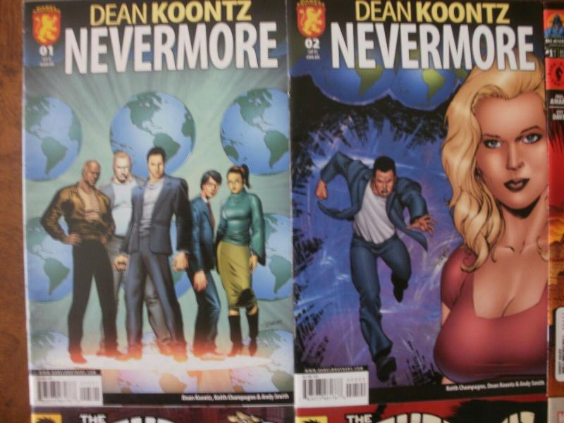 6 Comic Book: Dean Koontz's NEVERMORE #1 2 THE NEVERMEN #1 2 3 MEKANIX #1