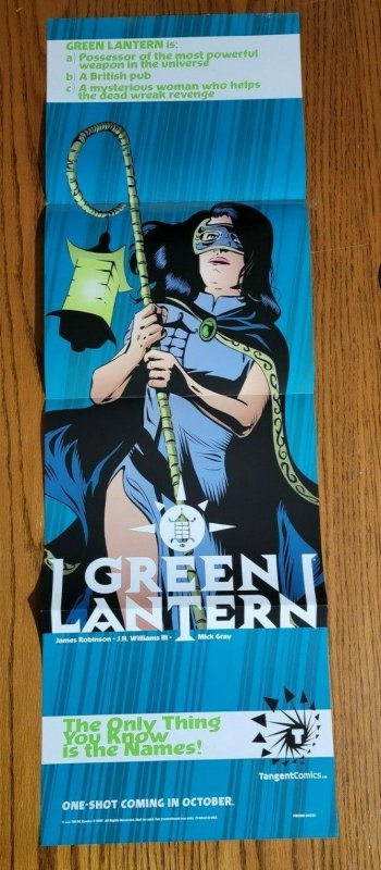 11 x 34 Tangent Green Lantern Promo Poster NO PIN HOLES NEW