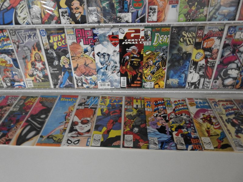 Huge Lot 130+ Comics W/ Superman, Captain America, Wonder Woman Avg VF- Cond!!