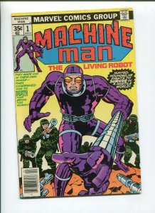 MACHINE MAN #1 (7.0) THE LIVING ROBOT KIRBY ART 1978