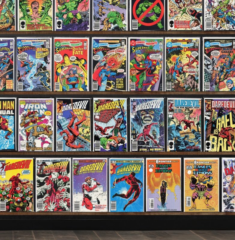 Huge Lot 130+ Comics with Dc Comics Presents, Daredevil, Superman & More!