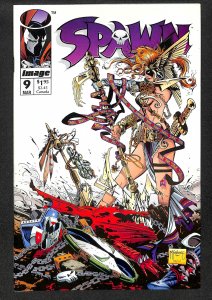 Spawn #9 VF 8.0 1st Angela!