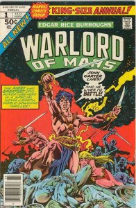 John Carter, Warlord of Mars Annual #1 VG ; Marvel | low grade comic Edgar Rice 