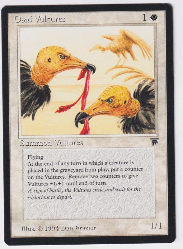 MAGIC THE GATHERING LEGENDS - OSAI VULTURES (1994). Mint 9.9. A beautiful card!