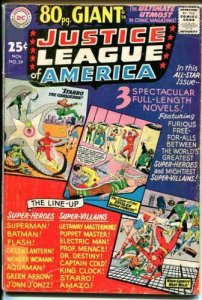 JUSTICE LEAGUE OF AMERICA #39-80 PAGE GIANT- FR/G 