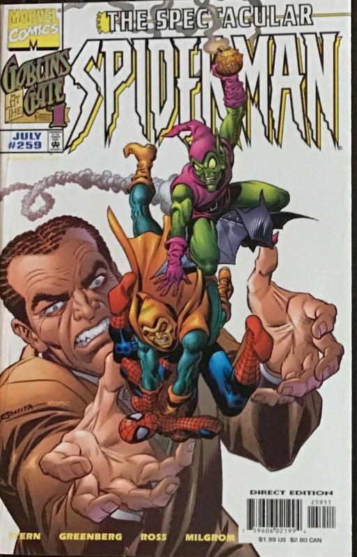 SPECTACULAR SPIDER-MAN MARVEL #259-261 GOBLIN AT THE GATE #1,#2,#3 VF/NM CONDIT.