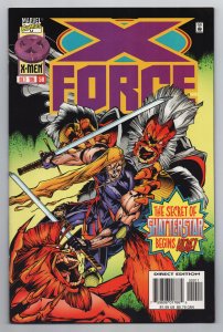 X-Force #59 Shatterstar | w/Sealed Overpower Cards (Marvel, 1996) VF/NM