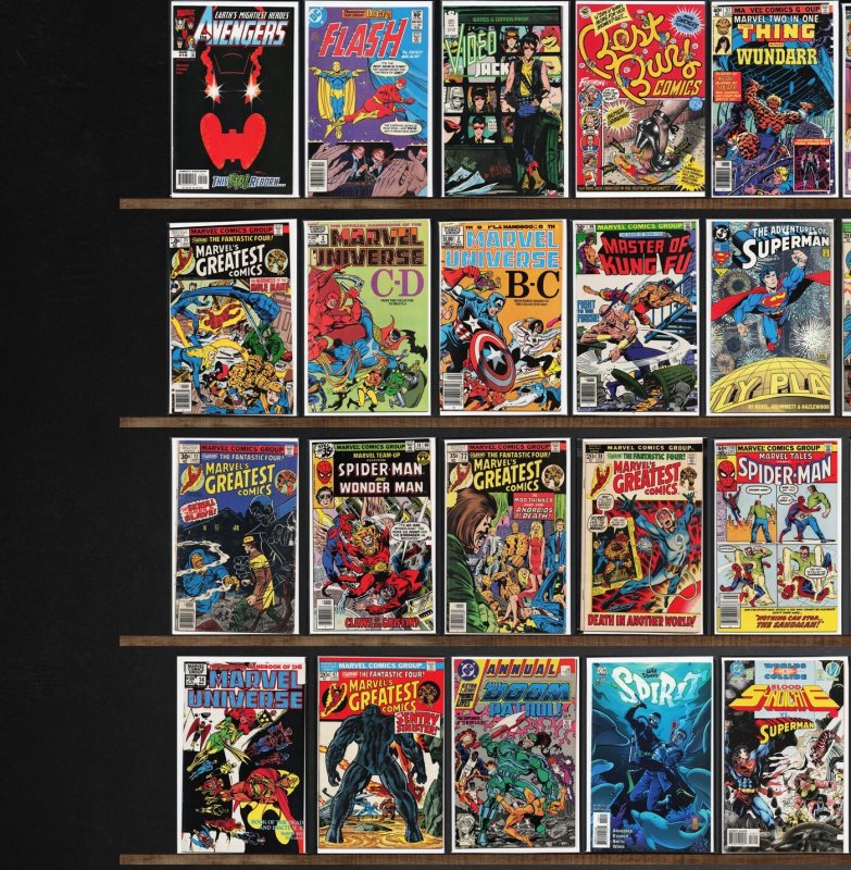 Huge Lot 130+ Comics with Marvel&, The Avengers, The Flash, X-Factor & More!
