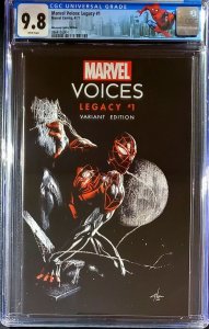 ?? MARVEL'S VOICES: LEGACY #1 CGC 9.8 DELL'OTTO TRADE ? crain skan gleason