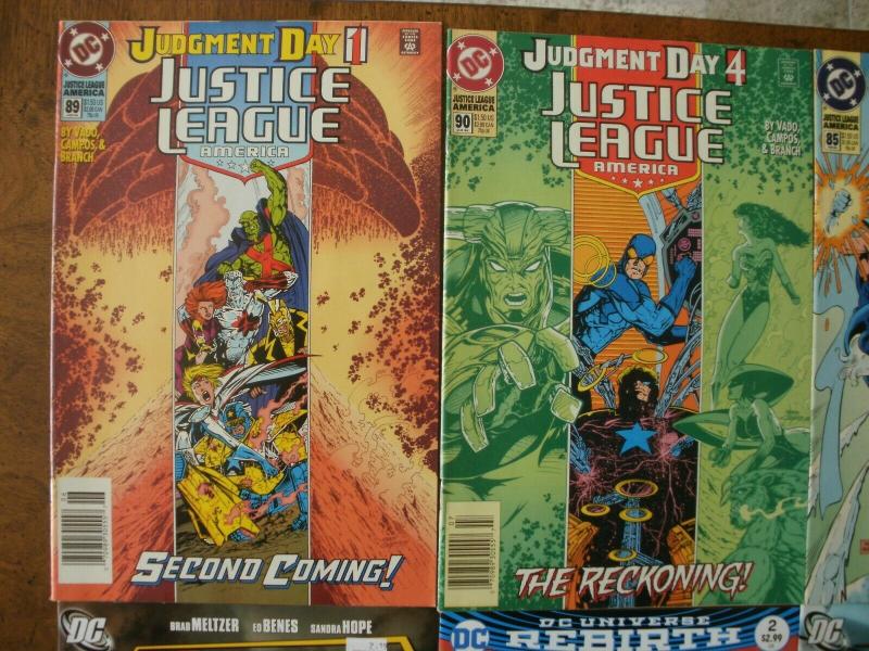 6 DC Comic Book: JUSTICE LEAGUE AMERICA #85 89 90 5 REBIRTH #2 SOCIETY #14