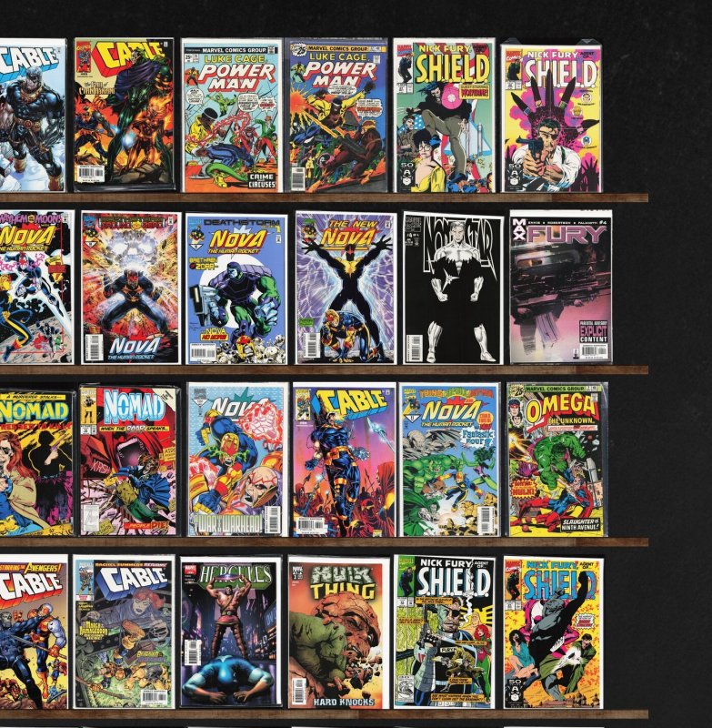 Huge Lot 150+ Comics with Cable, Nova, Night Thrasher, Nomad & More!