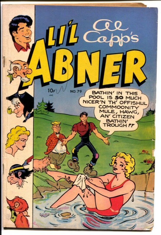 Li'l Abner #79 1950-Toby-Al Capp-Daisy Mae swimsuit-Kurtzman-VG