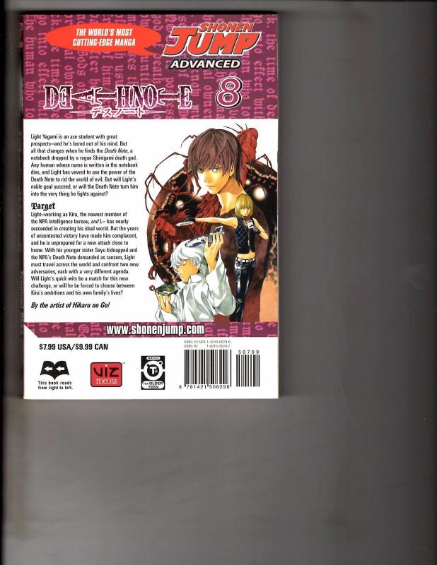 Death Note Vol. # 8 Shonen Jump Advanced Viz Media Manga Comic Book Anime AB1