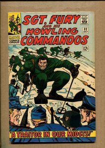Sgt. Fury #32 - Howling Commandos In Ski Warfare! - 1966 (Grade 6.5) WH
