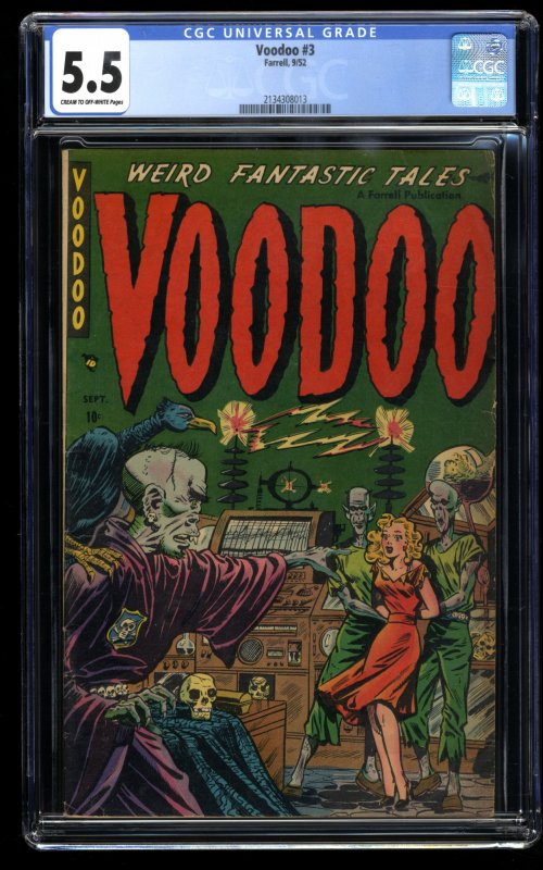 Voodoo #3 CGC FN- 5.5 Cream To Off White