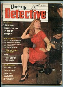 LINE-UP DETECTIVE July 1959-MURDERED-KILL CRAZY-BLOODTHIRSTY-POISON-PRISON G