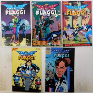 American Flagg! Lot of 5 #26, 29, 31, 44, 48 (1985) First Comics 1st Print