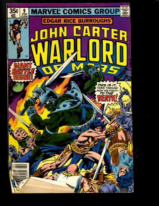 12 John Carter Marvel Comics # 1 3 4 5 6 7 8 9 11 12 13 Annual 2  WS6