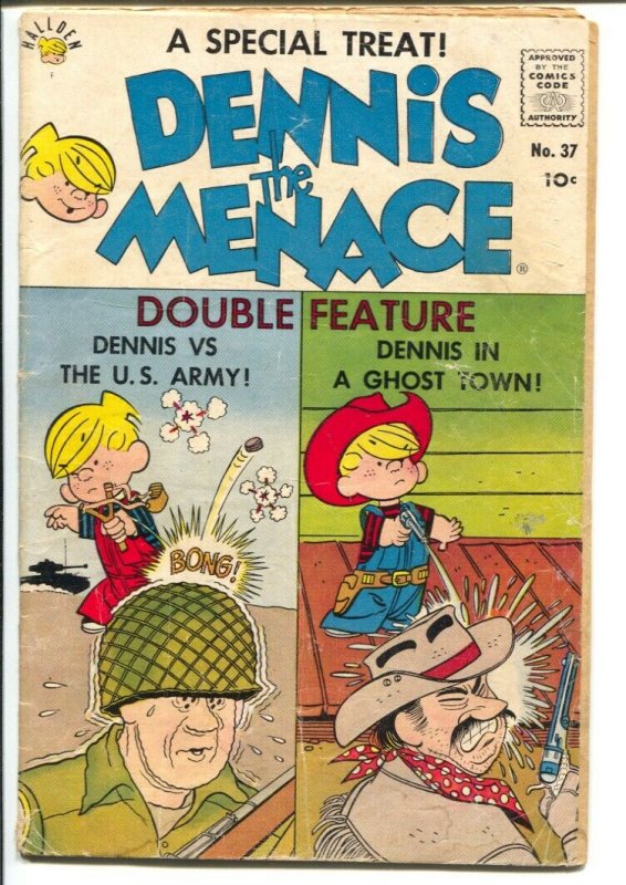 Dennis The Menace #37 1959-Halder-vs The US Army-Jay North pix-G