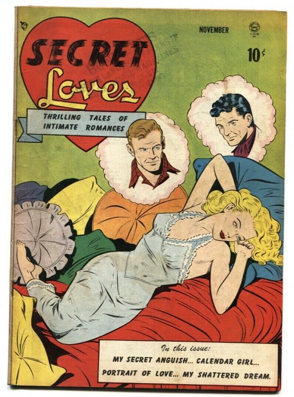 SECRET LOVES  #1-BILL WARD LINGERIE COVER 1949 comic book 