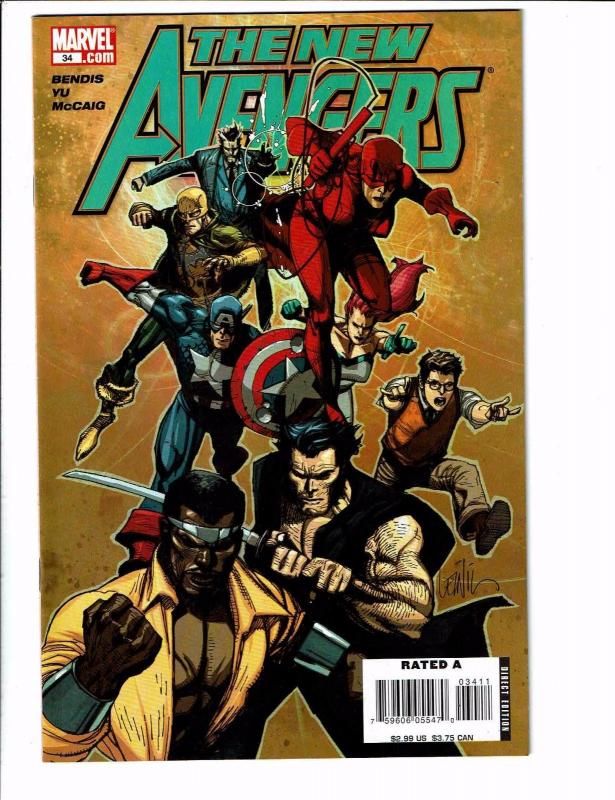 6 New Avengers Marvel Comic Books # 32 33 34 35 36 39 Iron Man Hulk Thor J99