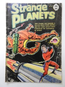 Strange Planets #12  Rocket To The Moon! Solid Good+ Condition!