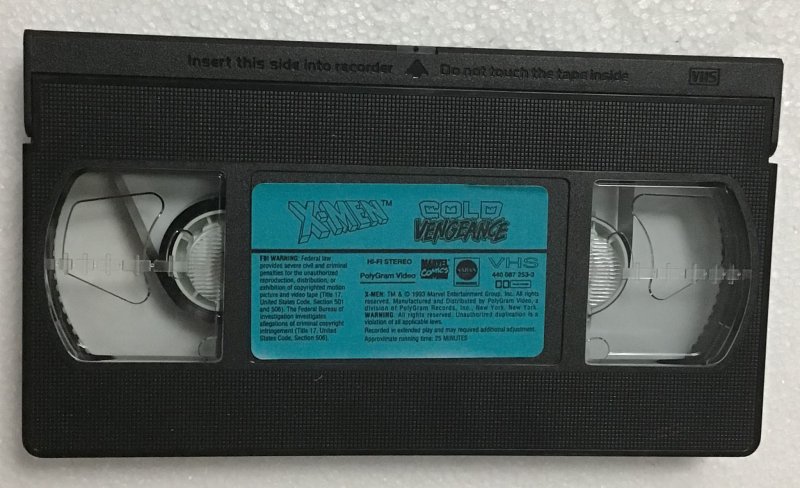 X-Men: Marvel Comics VHS X-Men Cold Vengeance