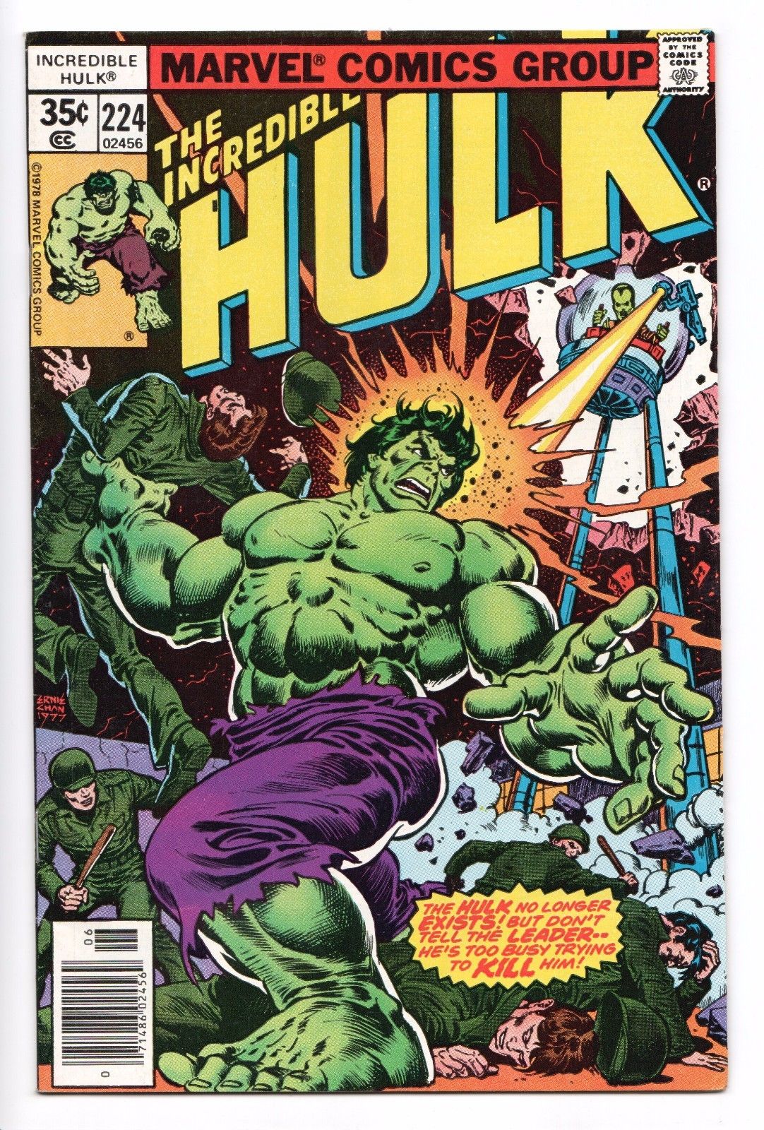 Incredible Hulk #224 - The Leader (Marvel, 1978) - VF/NM | Comic Books ...