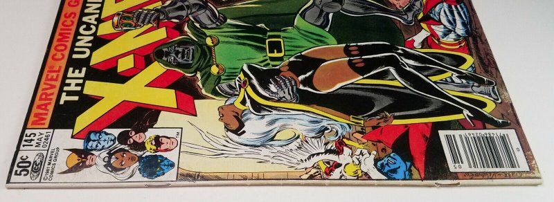 The Uncanny X-Men #145 - Doctor Doom APPEARANCE - Newsstand - VF - Marvel 1981
