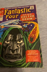Fantastic Four #57 Regular Ed (1966)enter dr doom/Silver surfer mid grade plus