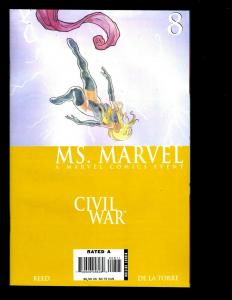 Lot Of 9 Ms. Marvel Comics 2 3 4 5 6 7 8 9 10 Civil War feat. Rogue Warbird SM1