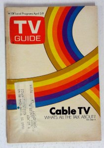 TV Guide 4/3/1971 Cable TV VG