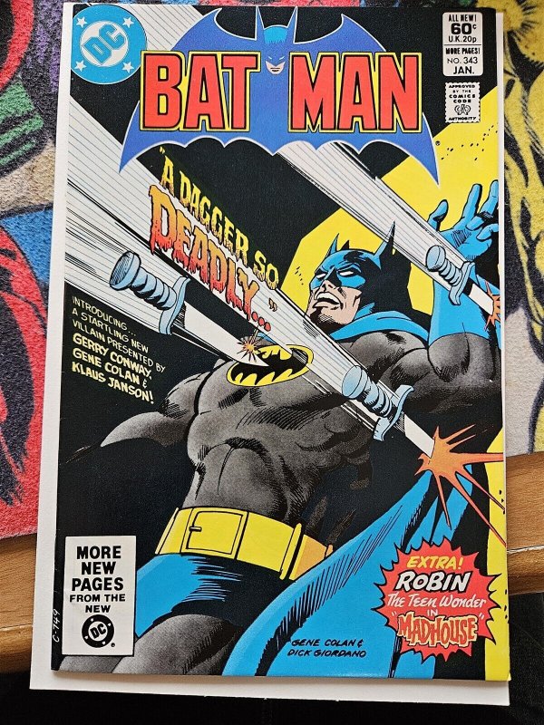 Batman #343 DC (82) CGC 8.0 First Appearance of the Dagger