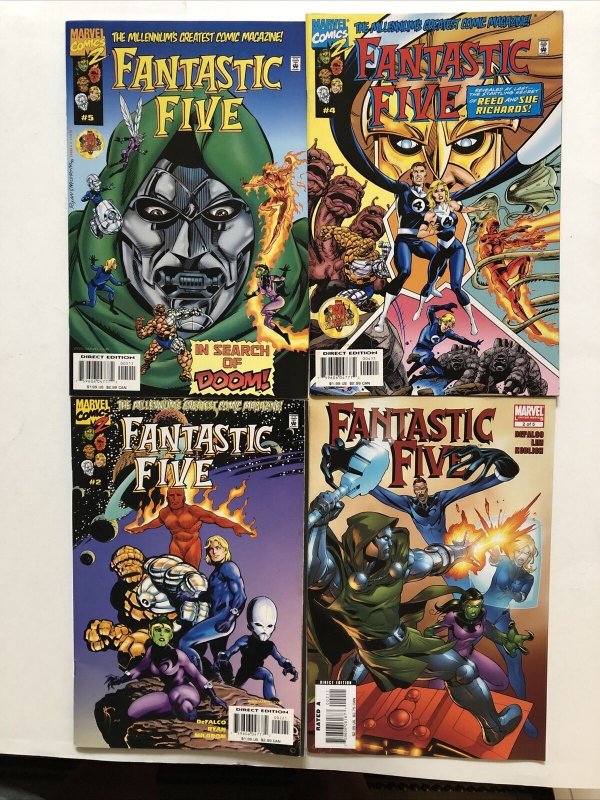 Lot Of 20 Different Fantastic Four Marvel Comics - Foes, Five, Knights + More