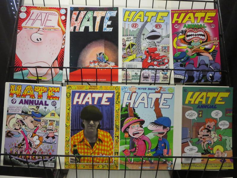 Peter Bagge's Hate (Fantagraphics 1990) #4 5 7-11 Ann 1 Lot Gen X Slacker 8 diff