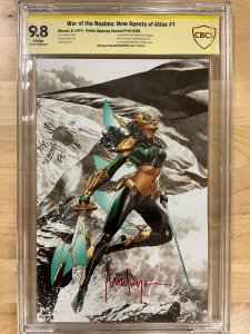 War of the Realms: New Agents of Atlas #1 CBCS Signed by  Mico Suayan