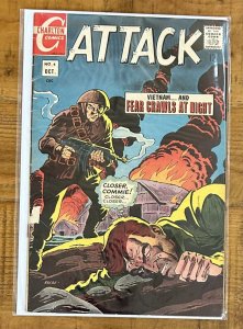 Attack #4 Charlton Comics VG + 1967 War