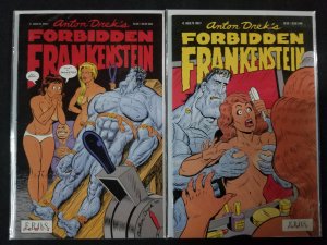 Anton Drek's Forbidden Frankenstein 2PC LOT #1+2 Adult Content HTF (9.2)...