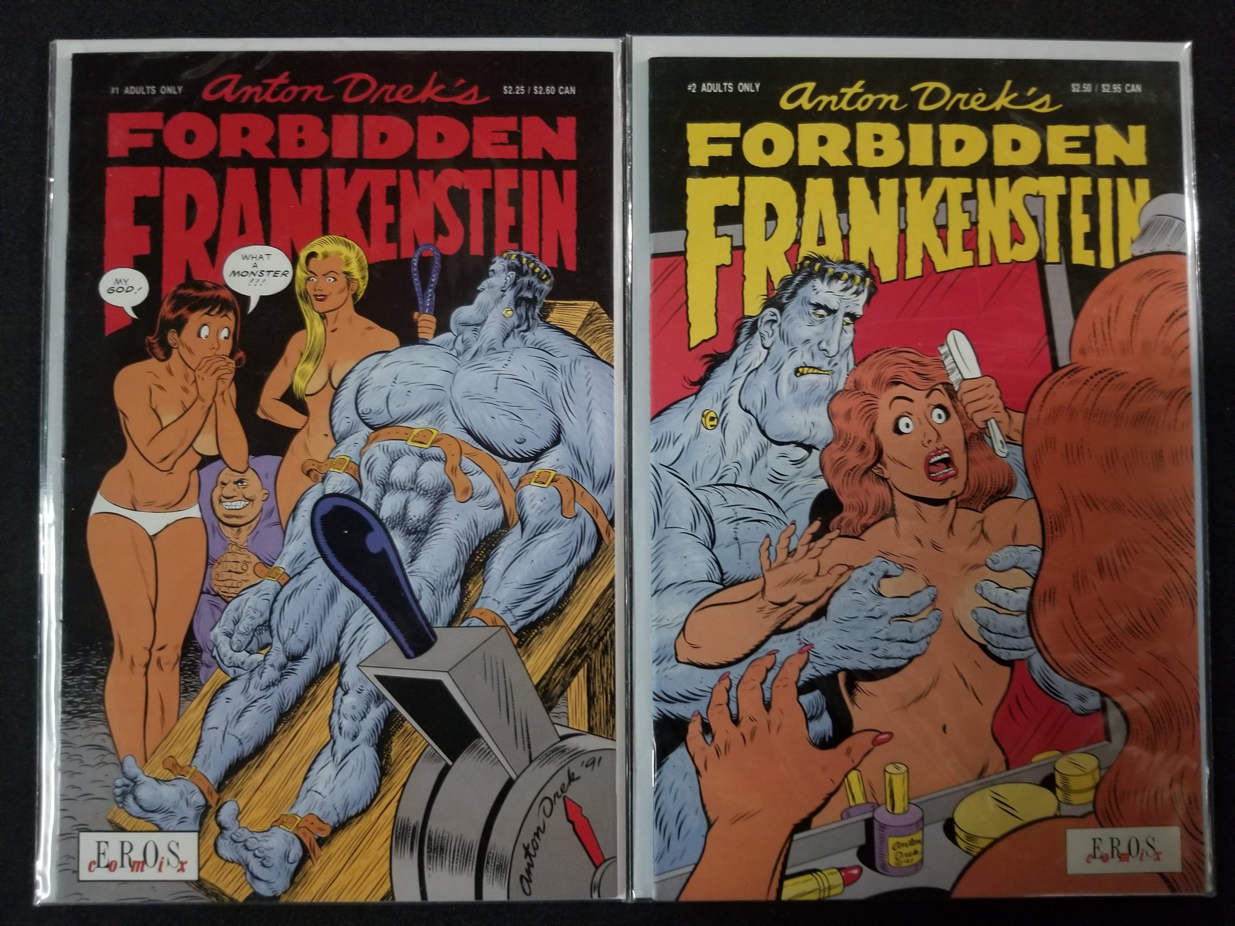 2500px x 1875px - Anton Drek's Forbidden Frankenstein 2PC LOT #1+2 Adult Content HTF (9.2)...  | Comic Books - Copper Age, Eros Comix / HipComic
