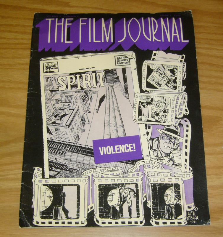 Film Journal Magazine #7 FN will eisner's the spirit cover 1975
