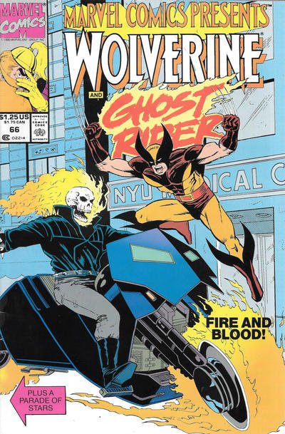 Marvel Comics Presents #66 (Newsstand) VF ; Marvel | Wolverine Ghost Rider