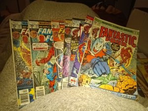 Fantastic Four Seven Issue Bronze Age Comics Lot Run Set Collection