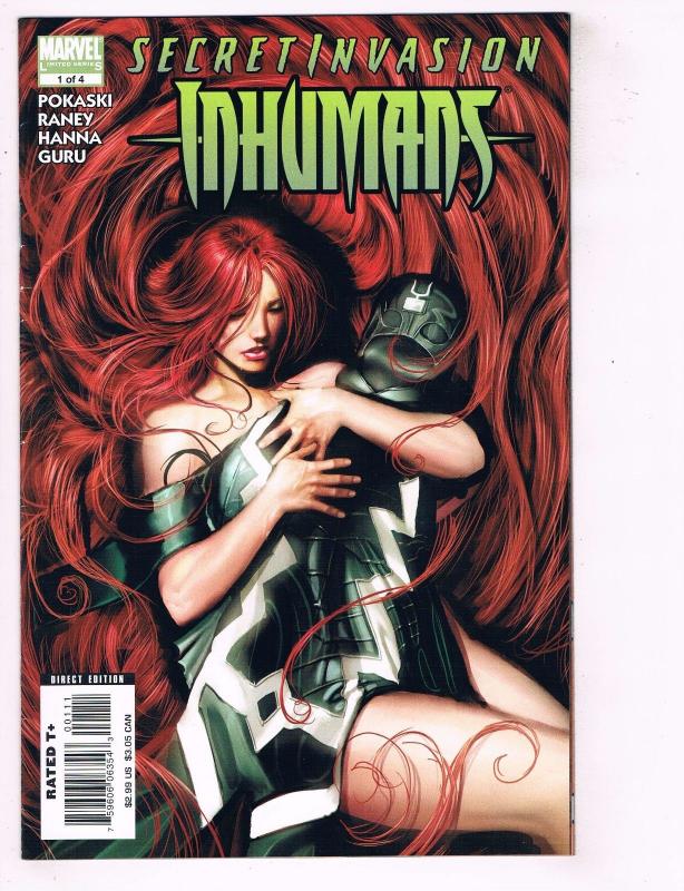 Lot Of 2 Secret Invasion Inhumans Marvel Comic Books # 1 & 3 Of 4 1st Print J73