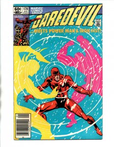 Daredevil #178 newsstand - Power Man - Iron Fist - Frank Miller - 1982 - VF