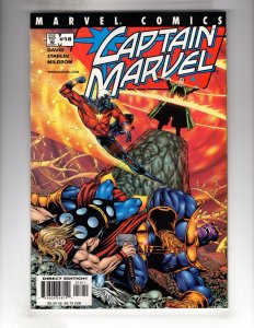 Captain Marvel #18 (2001) VF/NM THOR! THANOS!  / EBI#2